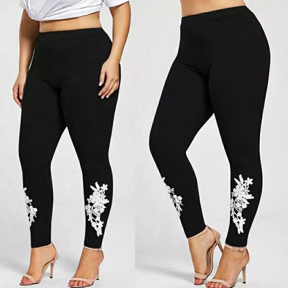Lace Crochet Skinny Leggings